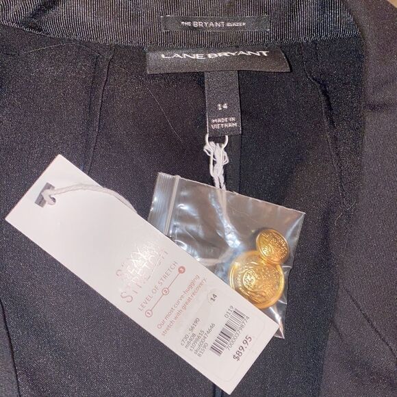 ✨HP✨Lane Bryant “the Bryant” Black Blazer✨ - Picture 6 of 8